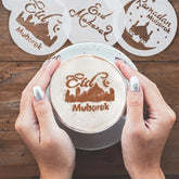 MINI EID AND RAMADAN MUBARAK STENCILS SET 3PCS